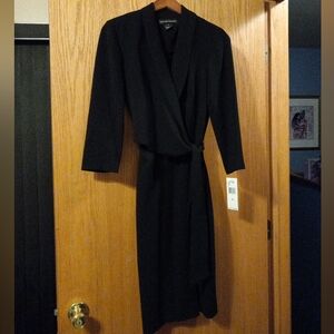 Womens Jones New York Dress Wrap Tie Waist 43 Long Front Slit 16 Armpit Sz 6